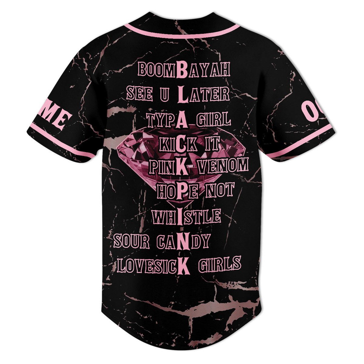Customized Blackpink Slay K-pop Idol Baseball Jersey