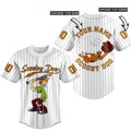 Customized Eye-catching Scooby-Doo White Baseball Jersey