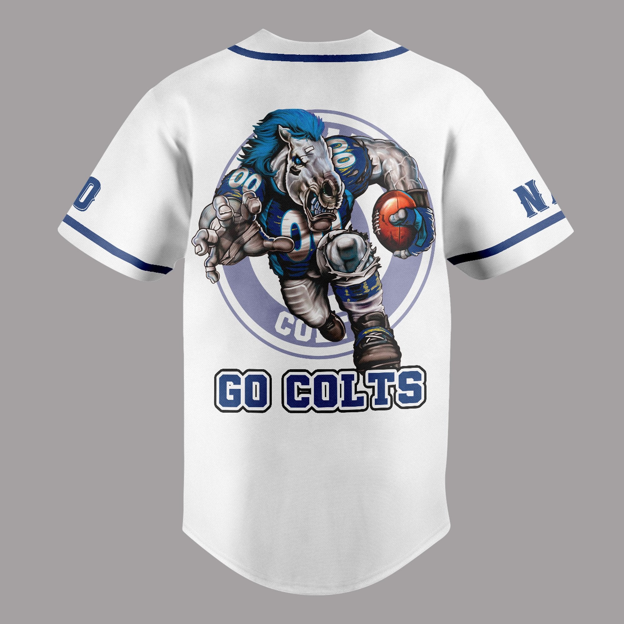 Customized Go Colts Indianapolis Colts Sport Baseball Jersey
