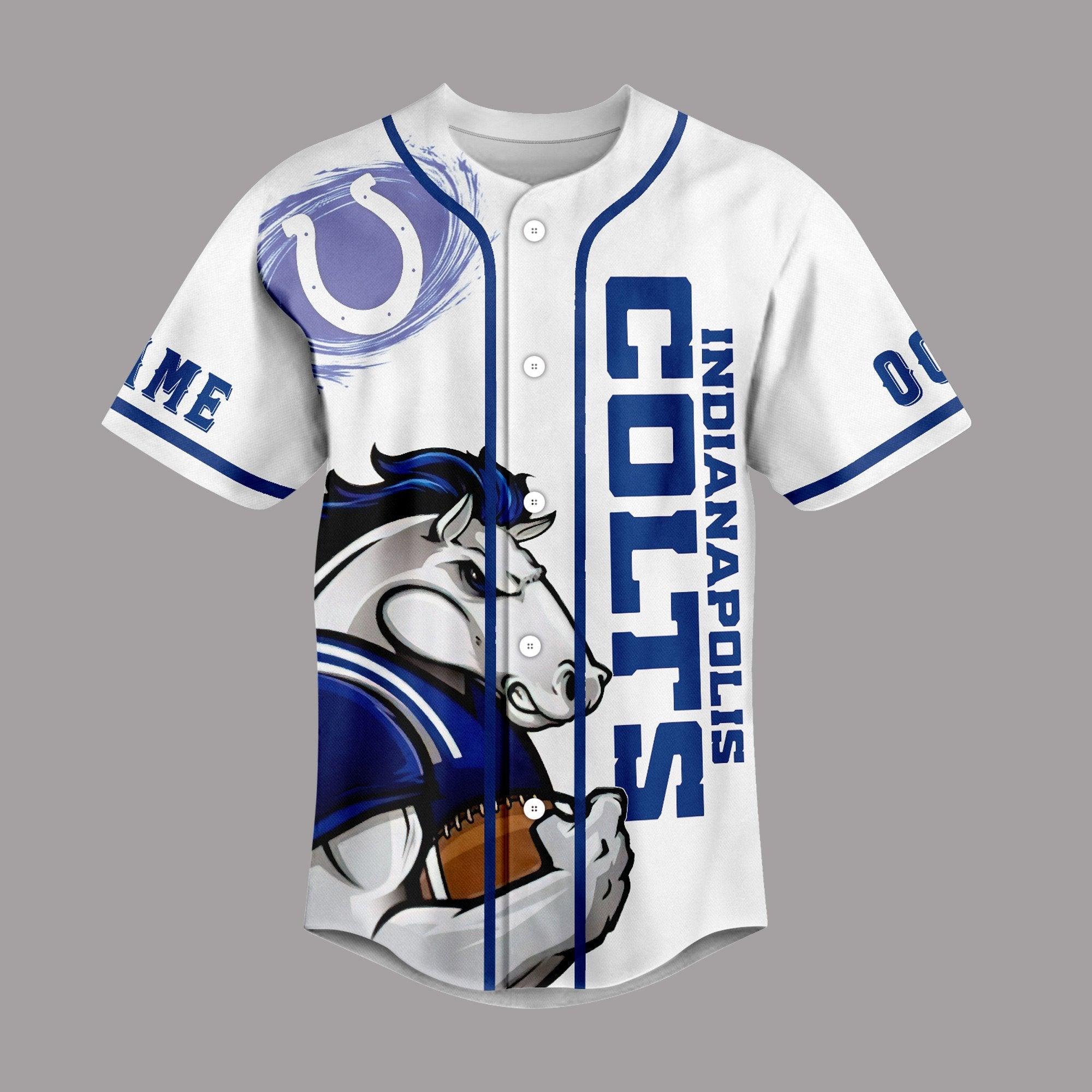 Customized Go Colts Indianapolis Colts Sport Baseball Jersey