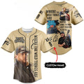 Customized Luke Combs Where The Wild Things Are Beige Baseball Jersey