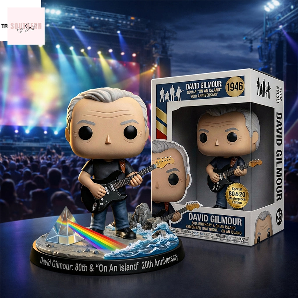 David Gilmour 80Th On An Island 20Th Anniversary Pop Figure Doll