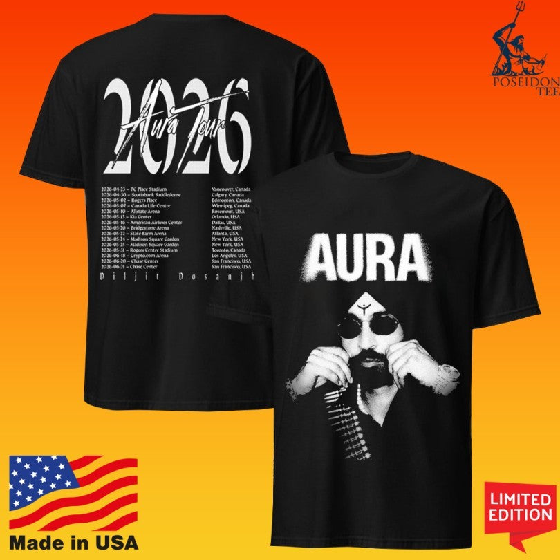Diljit Dosanjh Art Aura Tour 2026 T-shirt