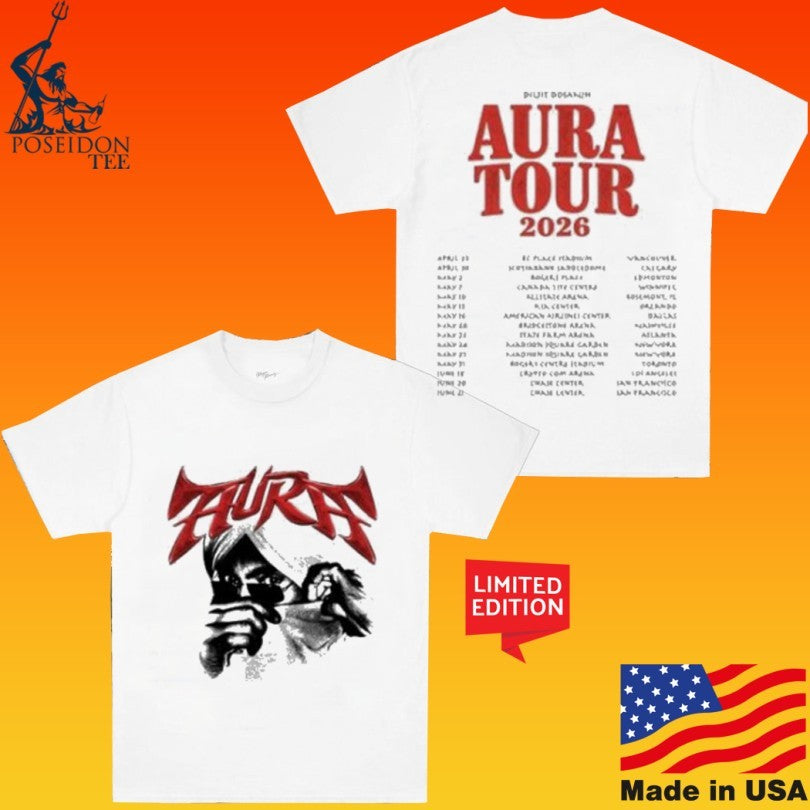 Diljit Dosanjh Thura Aura Tour 2026 T-shirt