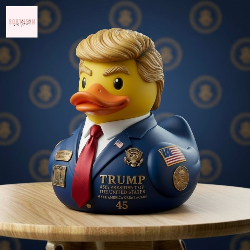 Donald Trump 45th President MAGA Collectible Rubber Duck