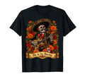 Dia De Los Muertos Sugar Skull Floral Skeleton Guitar Unisex T-shirt, Sweatshirt, Hoodie (1)