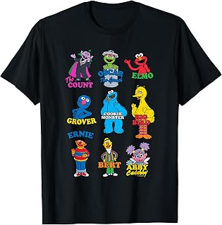 Sesame Street Character Collage Unisex T-shirt, Sweatshirt, Hoodie (1)