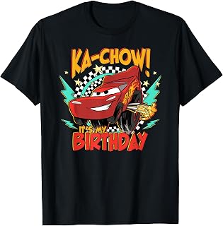 Pixar Cars Birthday Kachow It'S Birthday Lightning Unisex T-shirt, Sweatshirt, Hoodie (1)