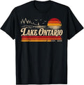 Lake Ontario Vintage Cannada Retro Sunset Lakes Unisex T-shirt, Sweatshirt, Hoodie (1)