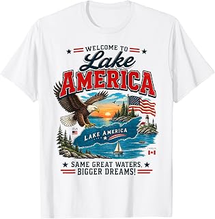 Lake America 2026 Vintage Retro Patriotic Eagle Usa Unisex T-shirt, Sweatshirt, Hoodie (1)