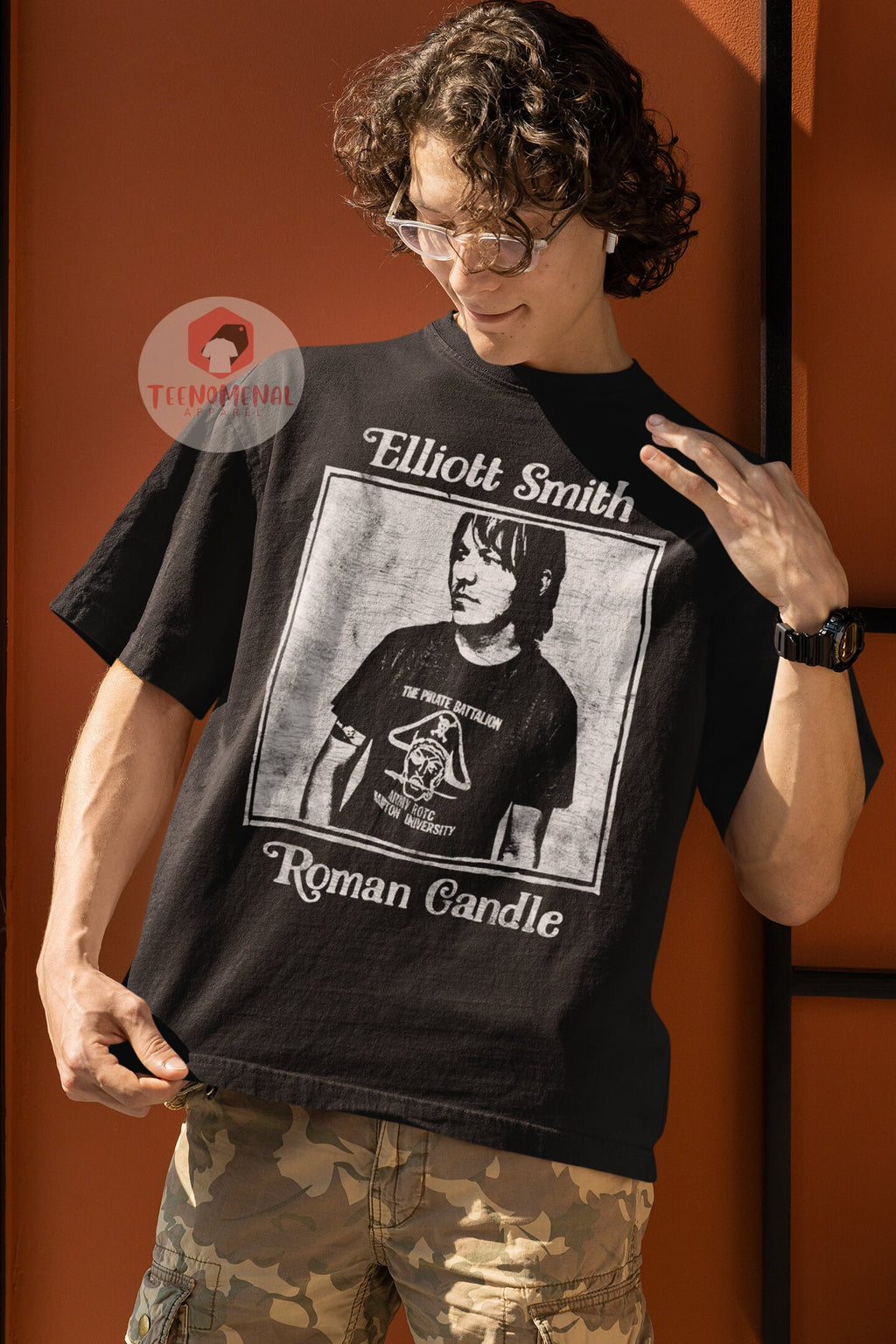 Elliott Smith Roman Candle Album Tee Indie Music Printed Music Poster (2)