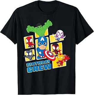 Spidey Friends Birthday Crew Party Unisex T-shirt, Sweatshirt, Hoodie (1)