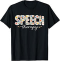Speech Therapy Speech Language Pathologist Slp Floral Unisex T-shirt, Sweatshirt, Hoodie (1)