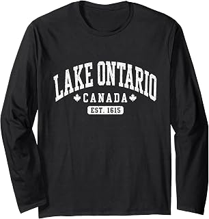 Lake Ontario Canada Vintage Est 1615 Canadian Pride Unisex T-shirt, Sweatshirt, Hoodie (1)