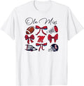 Mississippi Ole Miss Rebels Football Bows White Unisex T-shirt, Sweatshirt, Hoodie (1)