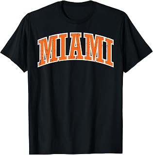 Miami Orange Vintage Florida Vacation Tourist Unisex T-shirt, Sweatshirt, Hoodie (1)