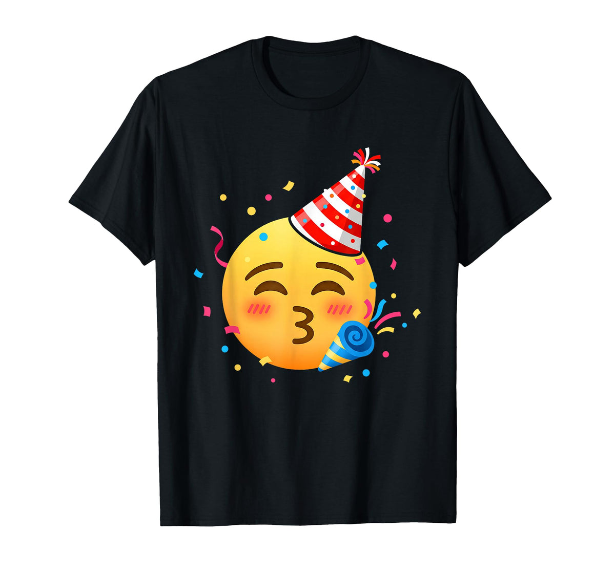 Emoticon Party Smiling Face Partying Birthday Unisex T-shirt, Sweatshirt, Hoodie (1)