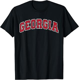 Vintage Georgia Ga Retro Red Unisex T-shirt, Sweatshirt, Hoodie (1)