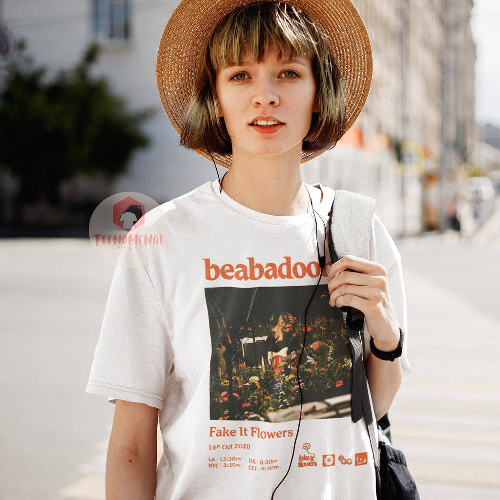 Beabadoobee Fake Flowers Album Tee Indie Music Artist Merch Fans (4)