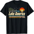 Lake America Est 2026 Retro Sunset Unisex T-shirt, Sweatshirt, Hoodie (1)