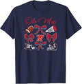 Mississippi Ole Miss Rebels Football Bows Navy Unisex T-shirt, Sweatshirt, Hoodie (1)