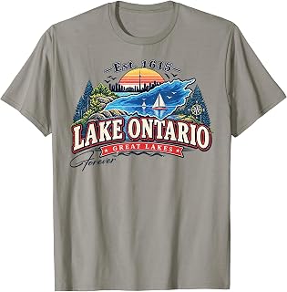 Lake Ontario Forever Canada Vintage Sunset Unisex T-shirt, Sweatshirt, Hoodie (1)