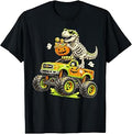 Monster Truck Dinosaur Halloween Skeleton T-Rex Unisex T-shirt, Sweatshirt, Hoodie (1)