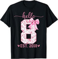 Hello Eight Est 2018 8th Birthday Coquette Bow Year Girl (1)