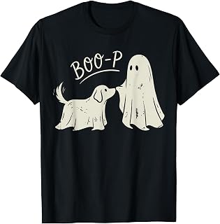 Halloween Boop Ghost Dog Spooky Season Dog Lover Unisex T-shirt, Sweatshirt, Hoodie (1)