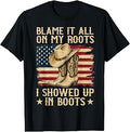 Blame Roots Showed Boots Country Music Unisex T-shirt, Sweatshirt, Hoodie (1)