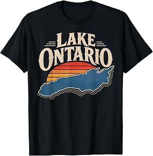 Retro Sunset Lakes Lake Ontario Unisex T-shirt, Sweatshirt, Hoodie (1)