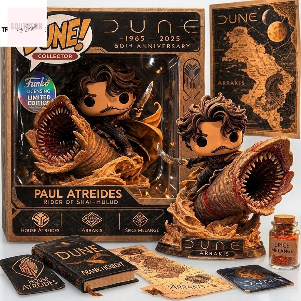 Dune 60Th Anniversary Shai Hulud Rider Collector Pop Figure Doll