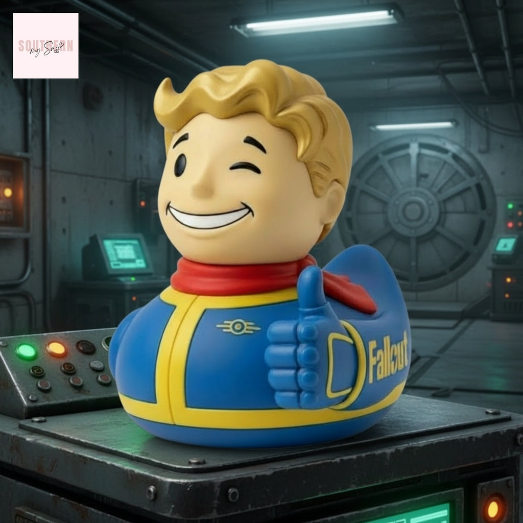 Fallout Vault Boy Thumbs Up Gaming Collectible Rubber Duck