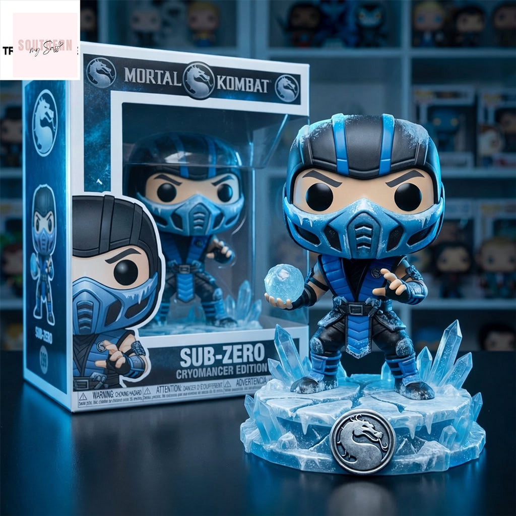 Games Mortal Kombat Fire And Sub Zero Cryomancer Pop Figure Doll
