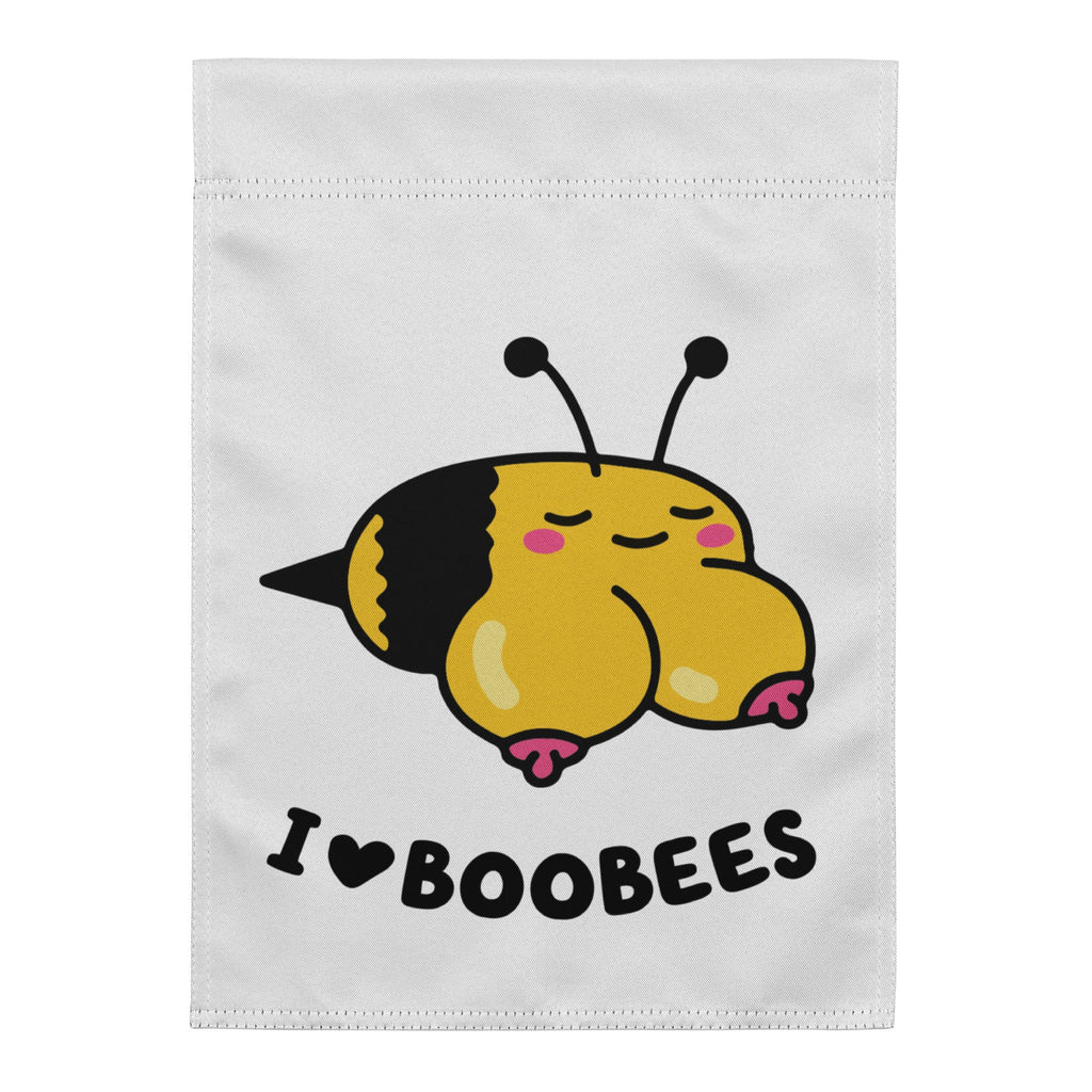I Love Boobees Garden Flag