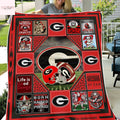 Georgia Bulldogs Life Is Good Dawgs Blanket