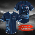 Tennessee Titans Personalized Baseball Jersey Bg58