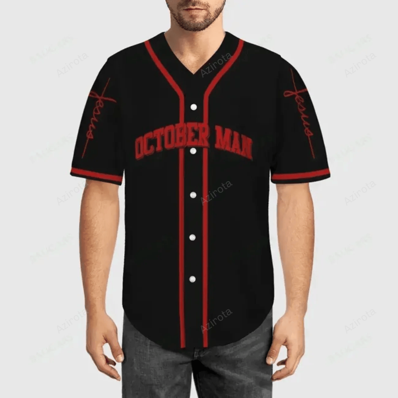 October Man A Warrior Of Christ Baseball Jersey 141