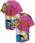 Personalized Pastel Color Printed Name And Number Idea Gift For Fans Baseball Jersey - Zimustore