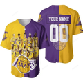 Los Angeles Lakers Skull Logo Nba Western Conference Personalized Baseball Jersey Nba Gift For Fans