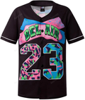 Personalized Black Shirts Hip Hop 90s Fashion Custom Number Idea Gift For Fans Baseball Jersey - Zimustore