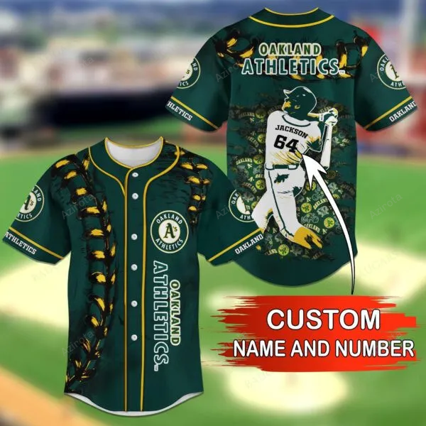 Oakland Athletics Personalized Baseball Jersey Bg12