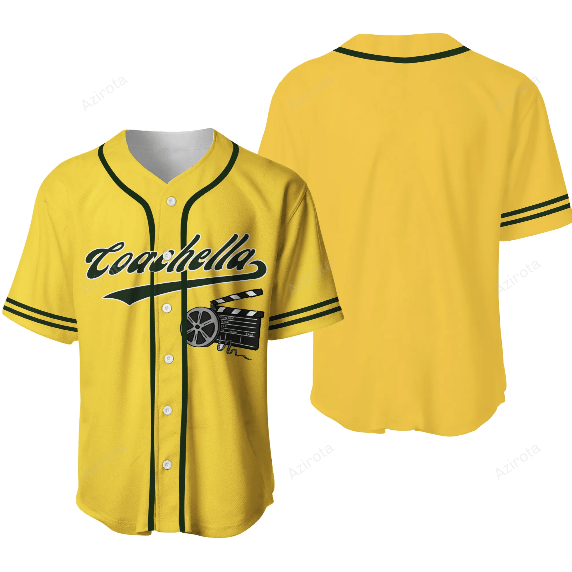 Personalized Coachella And Film Logo Baseball Jersey