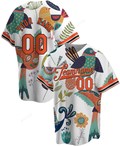 Personalized Bird And Flower Printed Name And Number Idea Gift For Fans Baseball Jersey