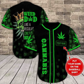 Weed Personalized Baseball Jersey Shirt 3