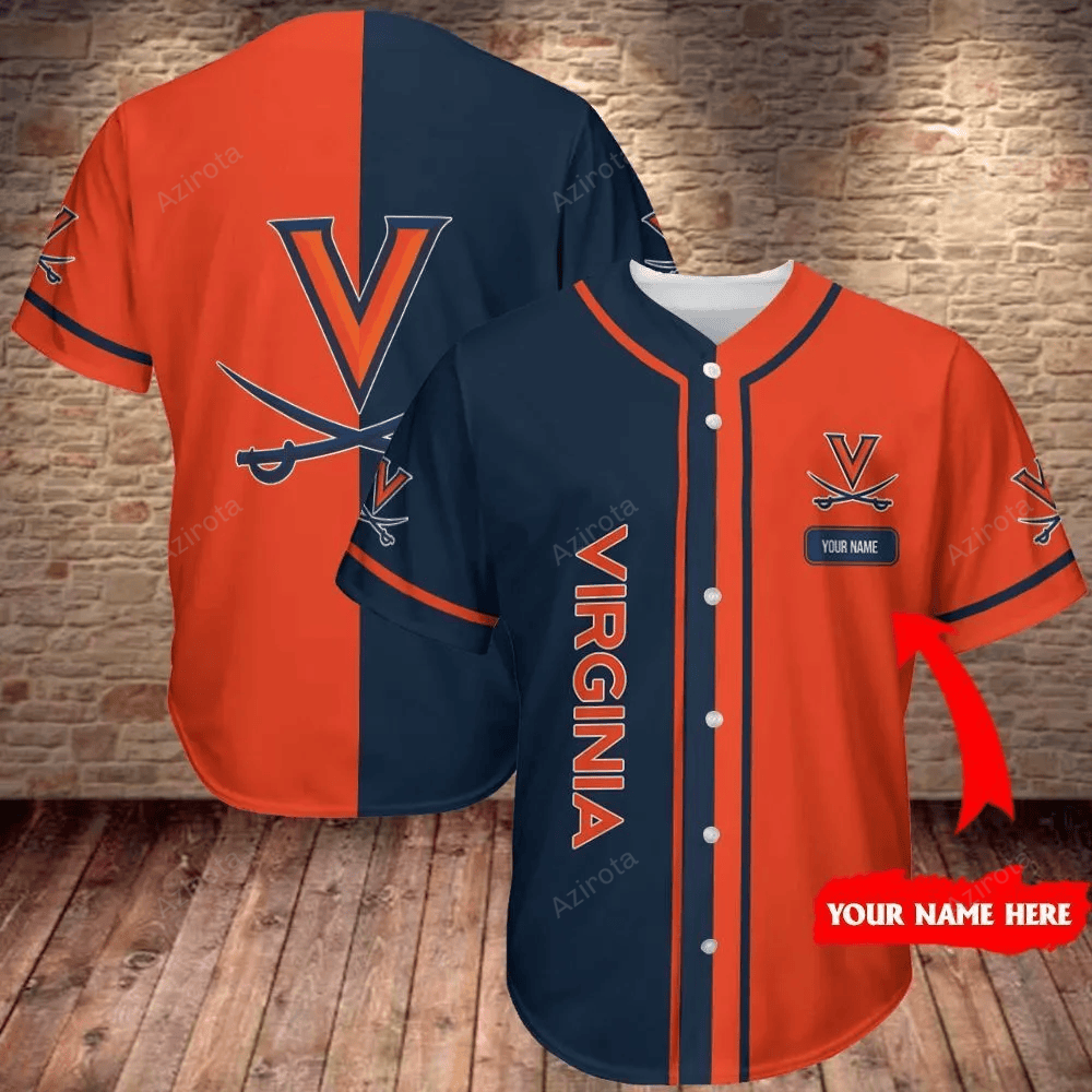 Virginia Cavaliers Personalized Baseball Jersey 348