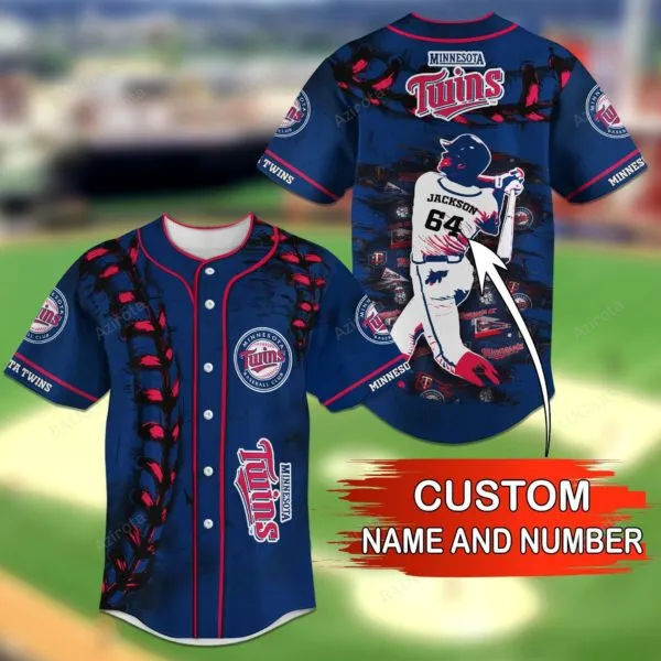 Minnesota Twins Personalized Baseball Jersey Bg14