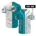 Miami Dolphins Personalized Baseball Jersey 496