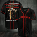 June Man A Warrior Of Christ Baseball Jersey 151