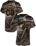 Personalized Motorcycle Made Of Wood Printed Name And Number Idea Gift For Fans Baseball Jersey - Zimustore